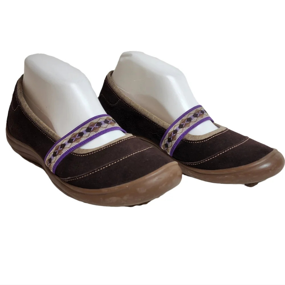 Lands' End leather flats